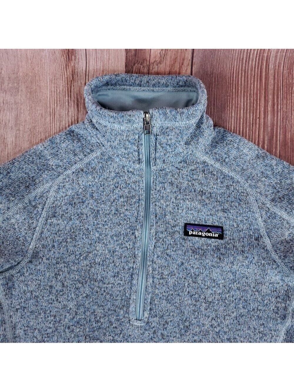 *READ* Patagonia Womens Size XXS Better Sweater 1/4 Zip Pullover Blue 25617 - Picture 9 of 15